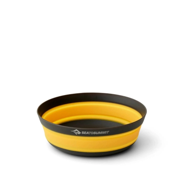 Silikonowa miska składana Sea To Summit Frontier Ultralight Collapsible Bowl M – Sulphur Yellow