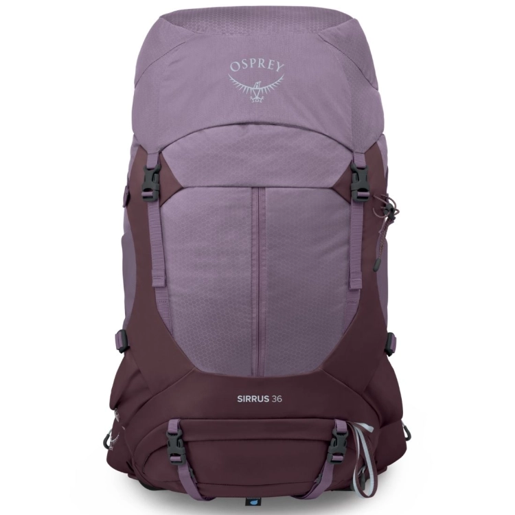 Dwukomorowy plecak damski Osprey Sirrus 36 – Purple Dusk