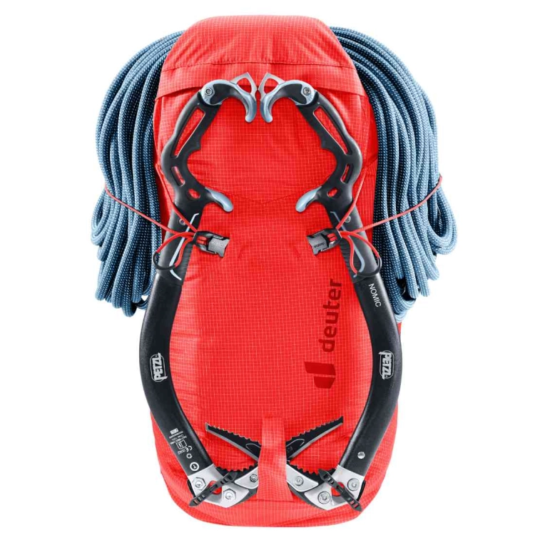 Lekki plecak wspinaczkowy Deuter Guide Lite 24 – Poppy-Crimson