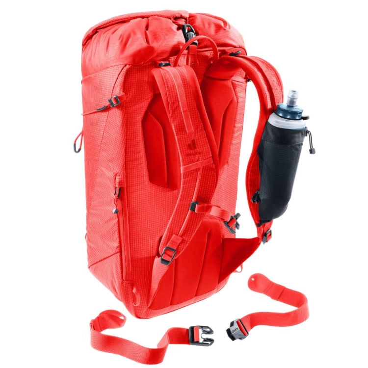 Lekki plecak wspinaczkowy Deuter Guide Lite 24 – Poppy-Crimson