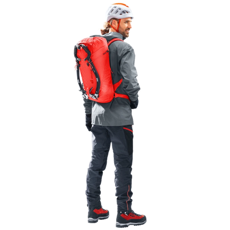 Lekki plecak wspinaczkowy Deuter Guide Lite 24 – Poppy-Crimson