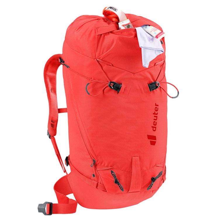 Damski plecak alpinistyczny Deuter Guide Lite 28 SL – Poppy-Crimson