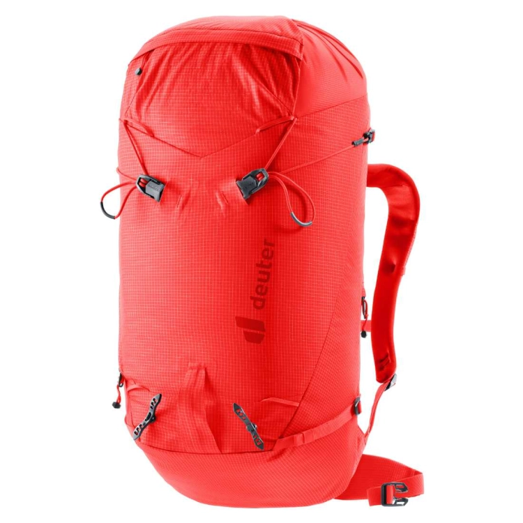 Lekki plecak wspinaczkowy Deuter Guide Lite 30 – Poppy-Crimson
