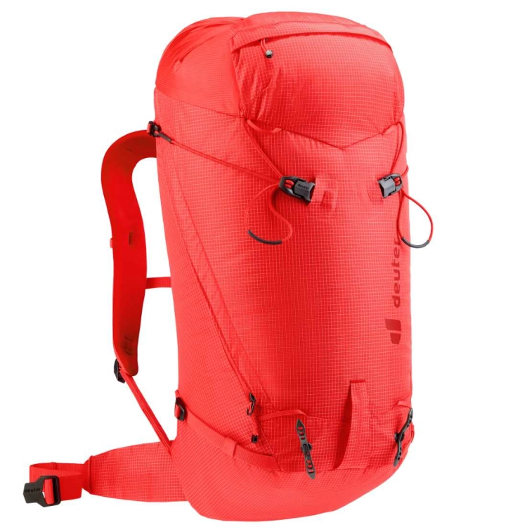 Lekki plecak wspinaczkowy Deuter Guide Lite 30 – Poppy-Crimson