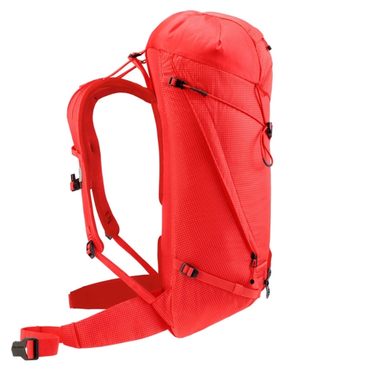 Lekki plecak wspinaczkowy Deuter Guide Lite 30 – Poppy-Crimson