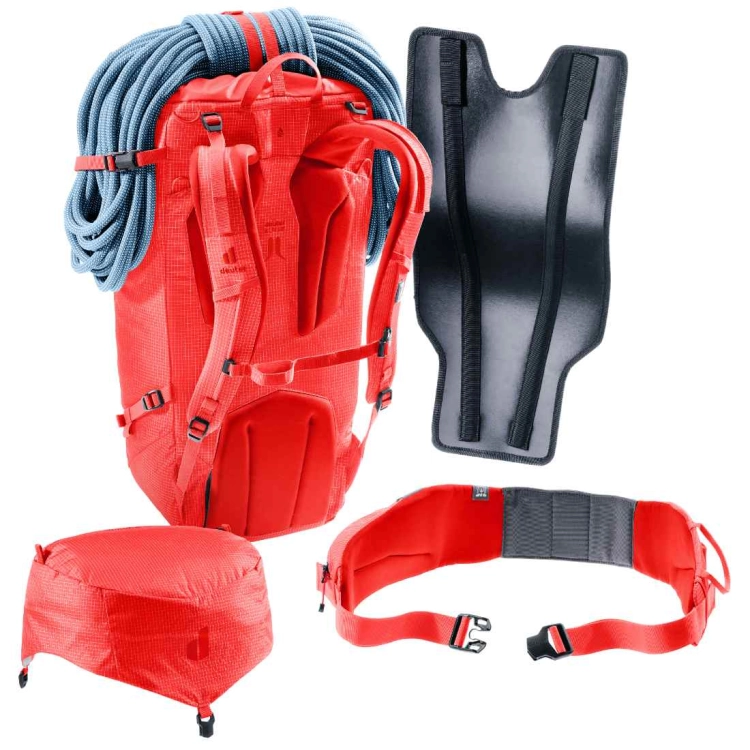 Damski plecak alpinistyczny Deuter Guide 32+6 SL – Poppy-Crimson