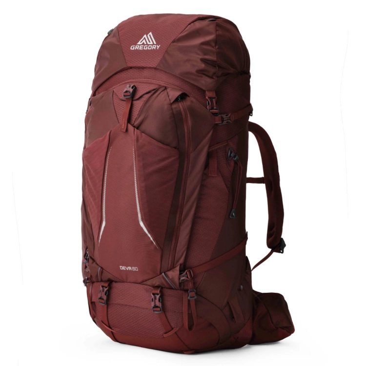 Damski plecak turystyczny Gregory Deva 60 S - Garnet Red