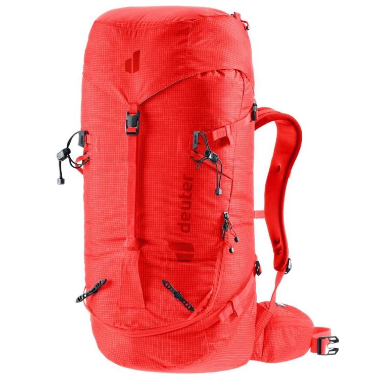 Lekki plecak alpinistyczny Deuter Guide 34+6 – Poppy-Crimson