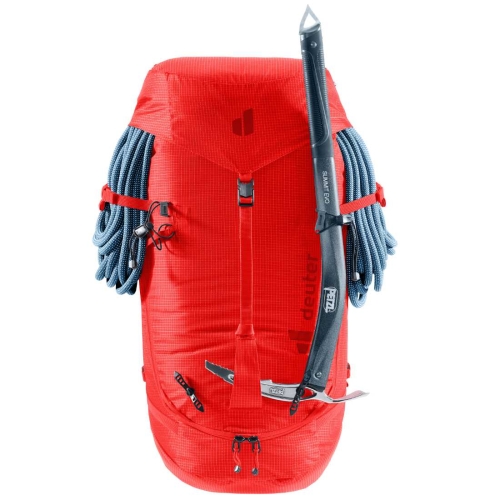Lekki plecak alpinistyczny Deuter Guide 34+6 – Poppy-Crimson