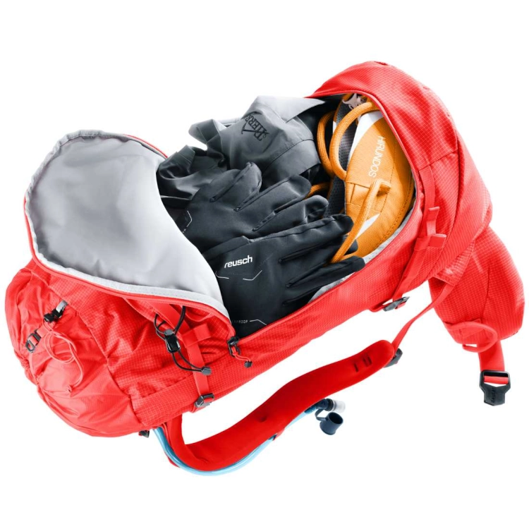Lekki plecak alpinistyczny Deuter Guide 34+6 – Poppy-Crimson