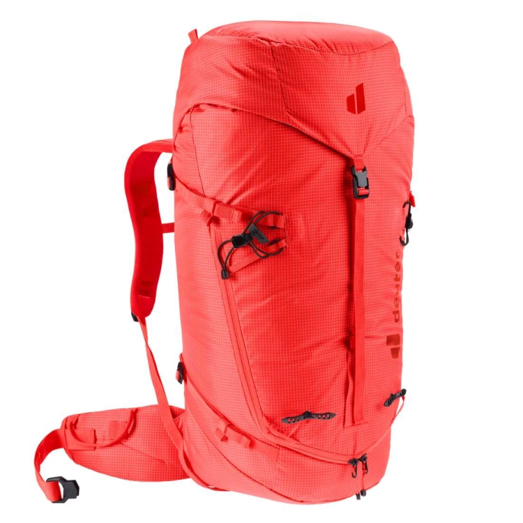 Lekki plecak alpinistyczny Deuter Guide 44+6 – Poppy-Crimson