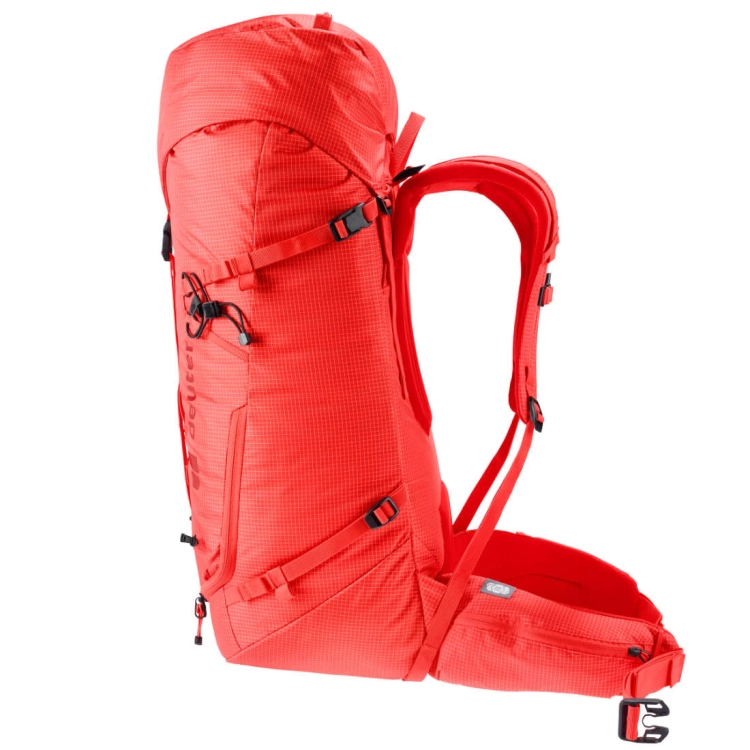 Lekki plecak alpinistyczny Deuter Guide 44+6 – Poppy-Crimson