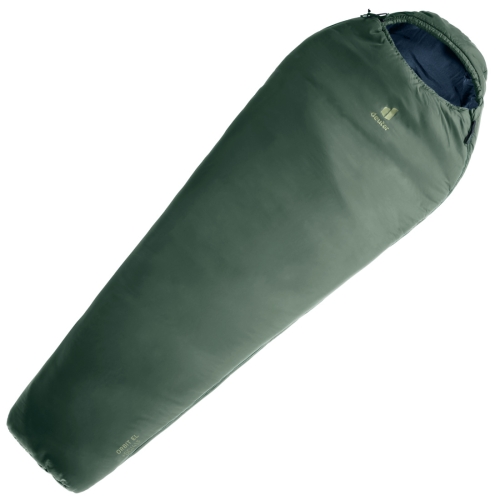 Śpiwór letni dla wysokich Deuter Orbit EL +5C/41F – Ivy-Ink