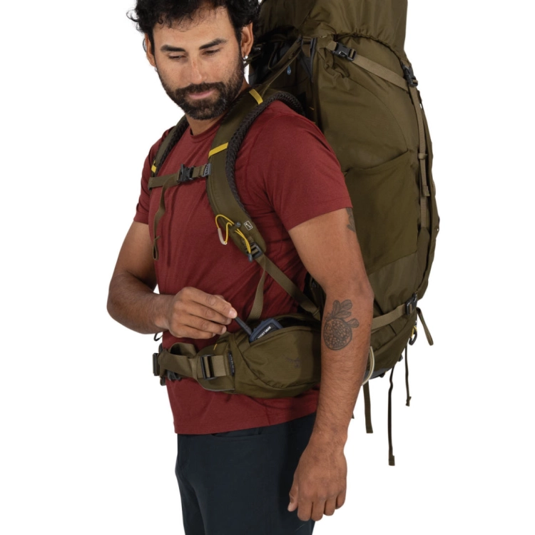 Męski plecak trekkingowy Osprey Kestrel 58 L/XL - Moss Green