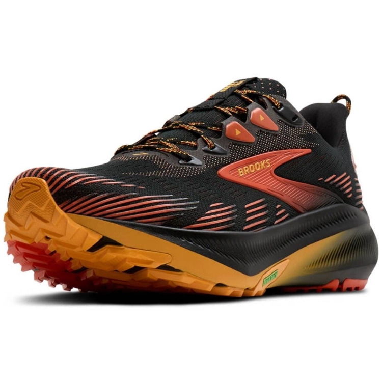 Męskie buty do biegania Brooks Ghost Trail – Black/Red/Orange