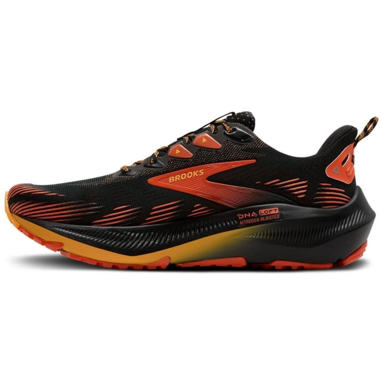 Męskie buty do biegania Brooks Ghost Trail – Black/Red/Orange