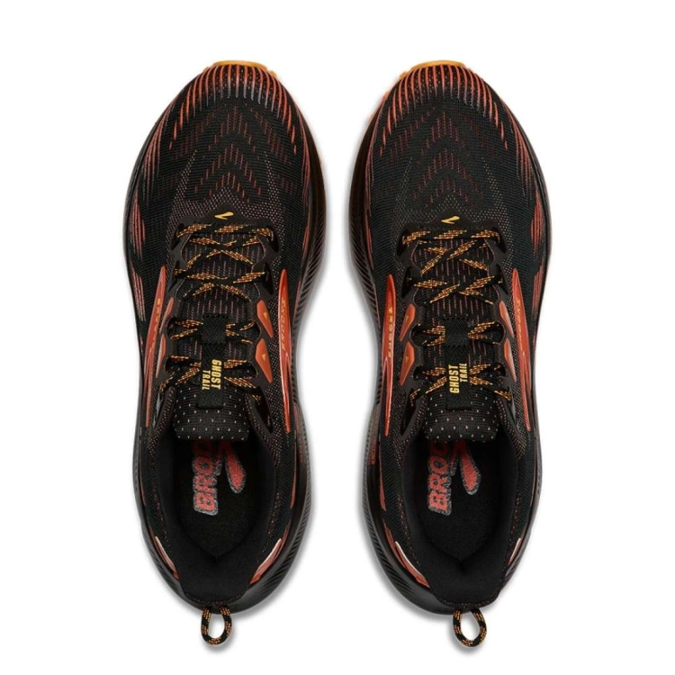Męskie buty do biegania Brooks Ghost Trail – Black/Red/Orange