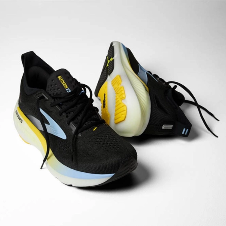 Męskie buty do biegania Brooks Glycerin 23 – Black/Cyber Yellow/Nightlife