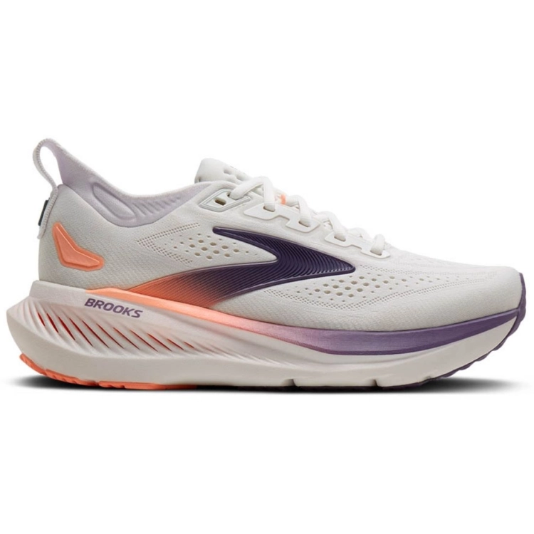 Damskie buty do biegania Brooks Glycerin 23 – White/Mulled Grape/Clear