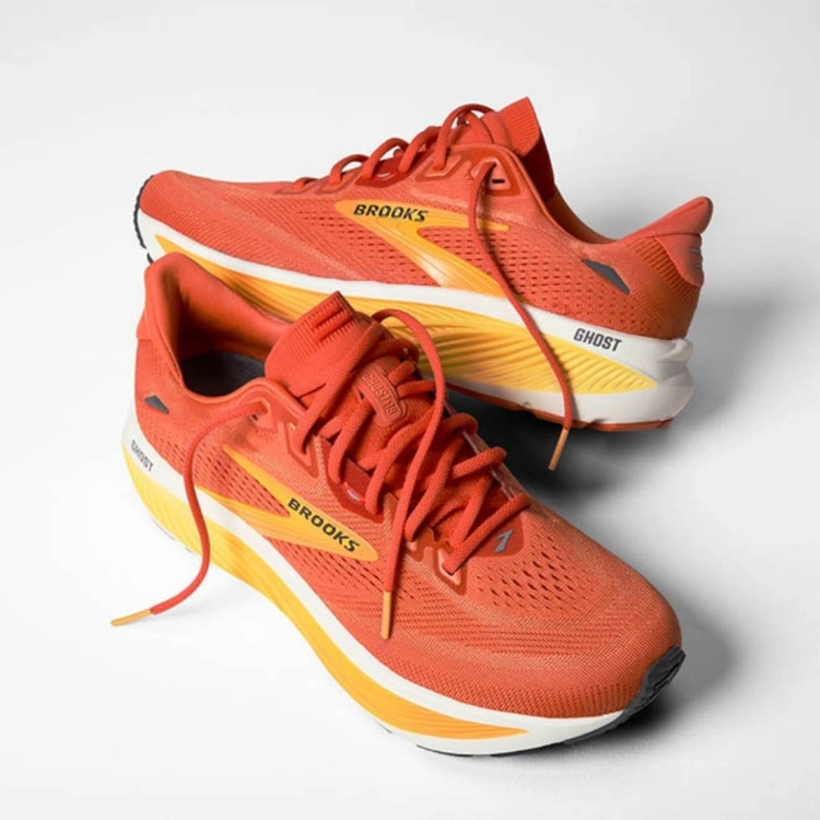 Męskie buty do biegania Brooks Ghost 18 – Tigerlily/Orange/Pearl
