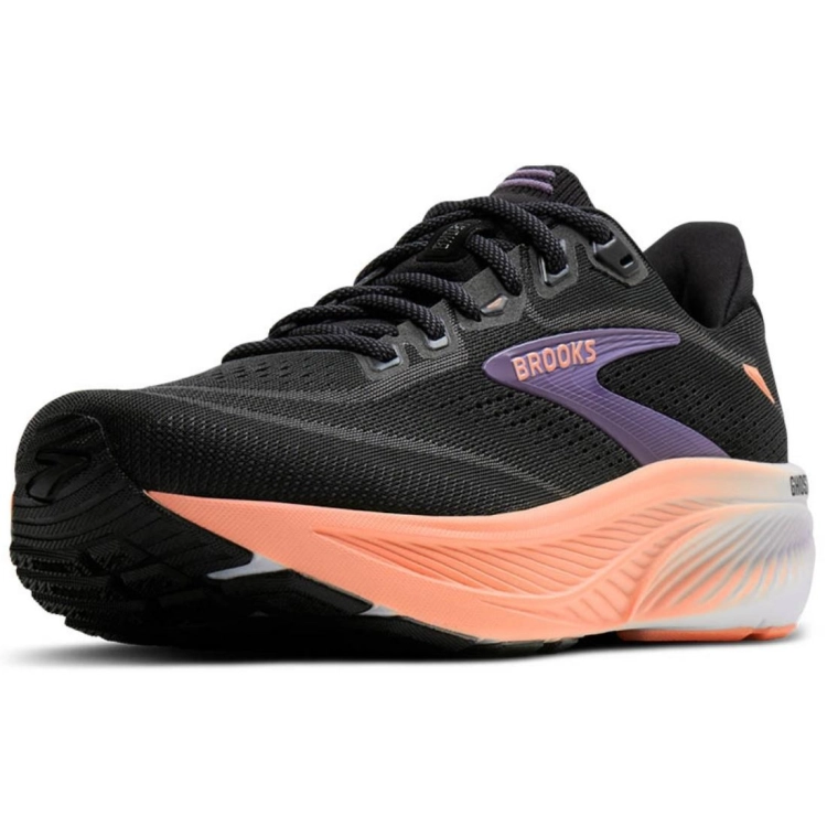 Damskie buty do biegania Brooks Ghost 18 – Black/Mulled Grape/Peach