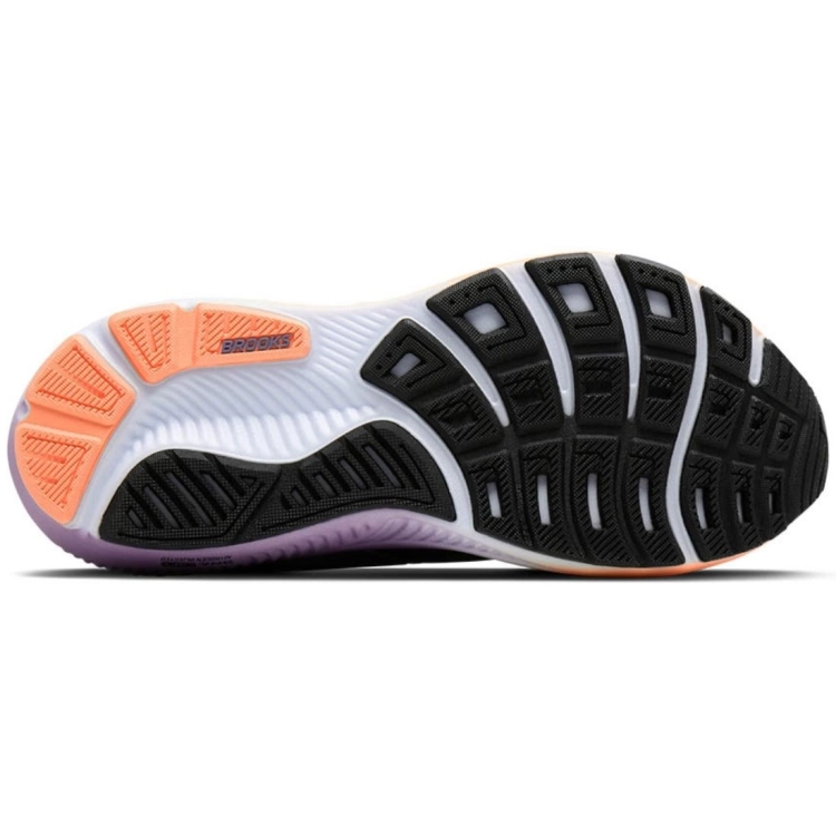 Damskie buty do biegania Brooks Ghost 18 – Black/Mulled Grape/Peach