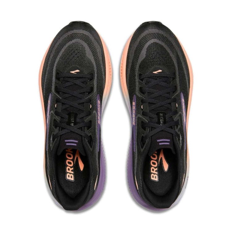 Damskie buty do biegania Brooks Ghost 18 – Black/Mulled Grape/Peach