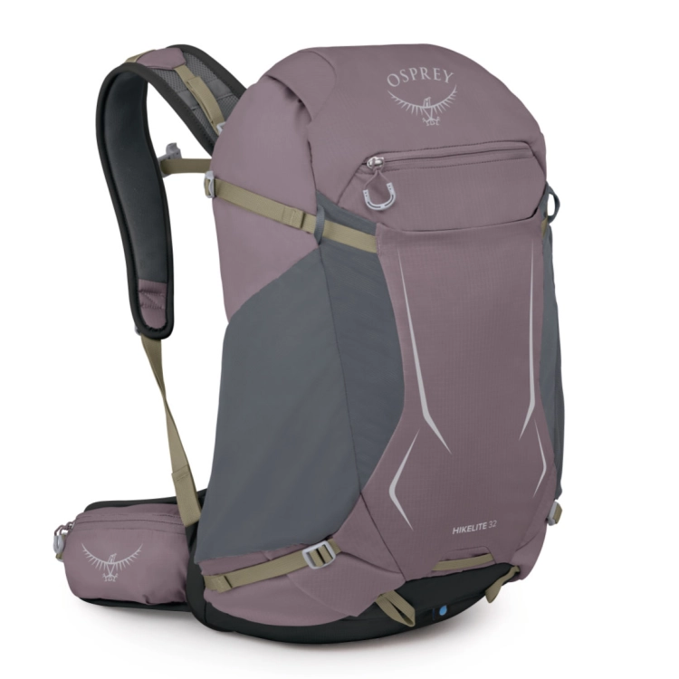 Lekki plecak z wentylacją Osprey Hikelite 32 - Graphite Purple