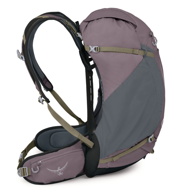 Lekki plecak z wentylacją Osprey Hikelite 32 - Graphite Purple
