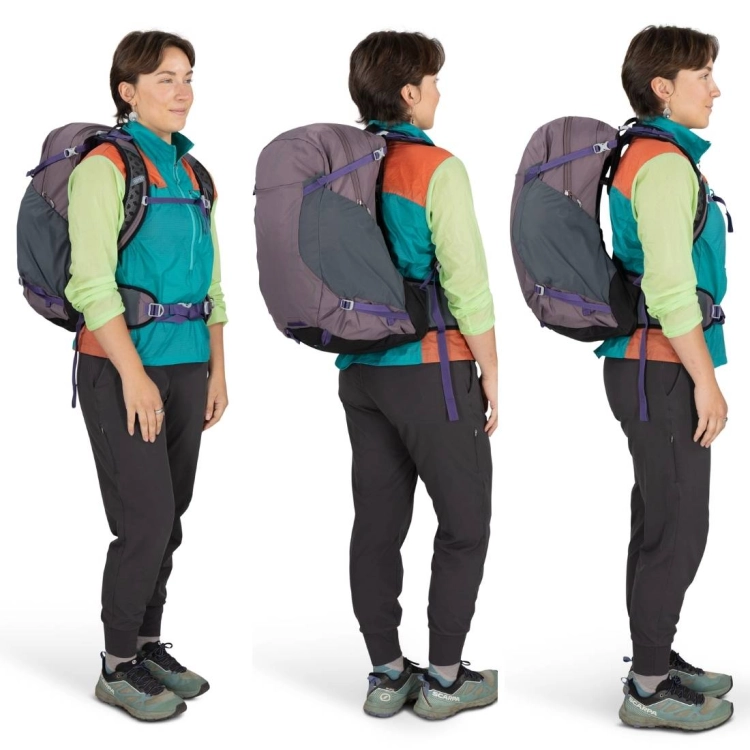 Lekki plecak turystyczny Osprey Hikelite 28 – Graphite Purple