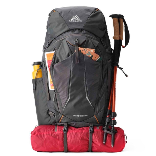 Męski plecak dwukomorowy Gregory Baltoro 85 Pro M - Iron Grey