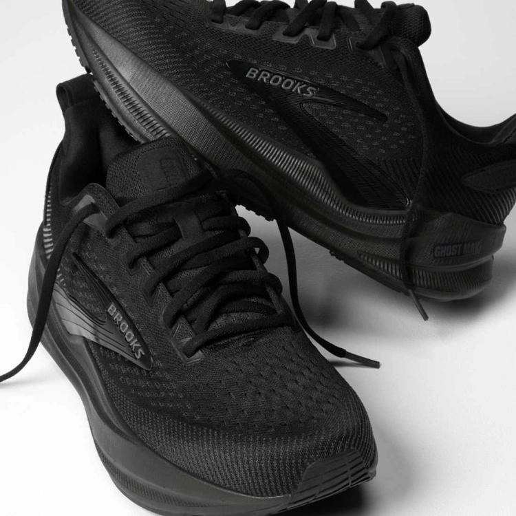 Męskie buty do biegania Brooks Ghost Max 4 – Black/Black/Ebony