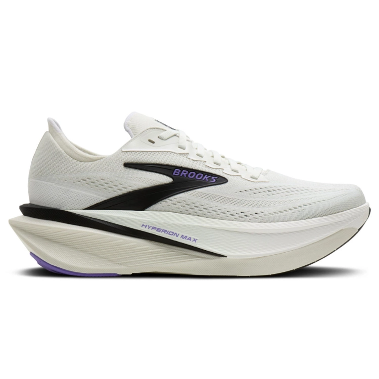 Męskie buty do biegania Brooks Hyperion Max 4 – Grey/Black/Purple Hebe