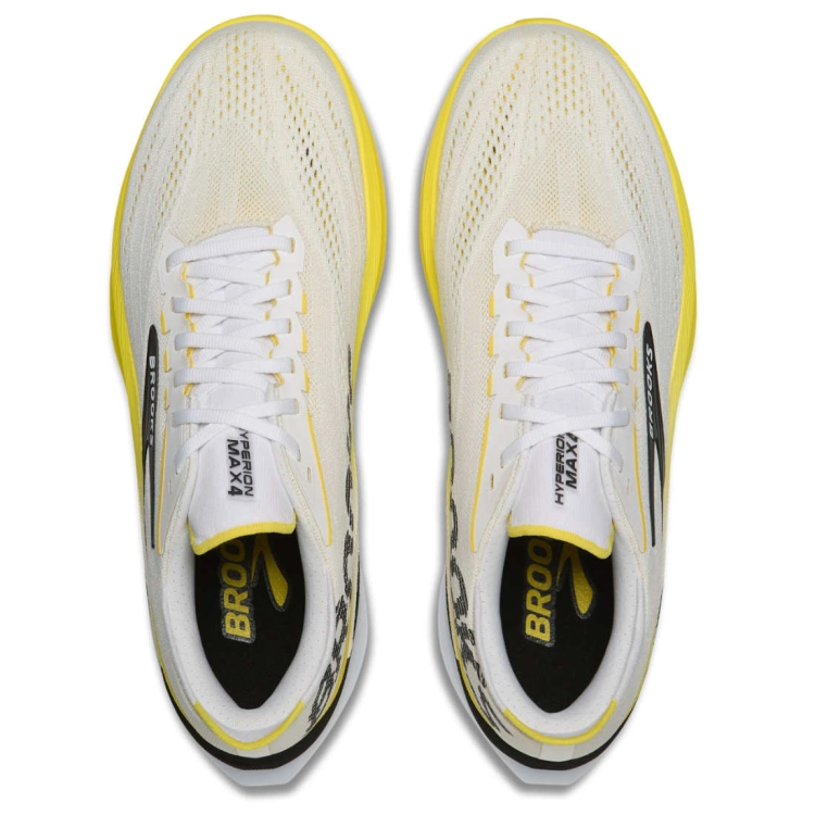 Męskie buty do biegania Brooks Hyperion Max 4 – White/Cyber Yellow/Black