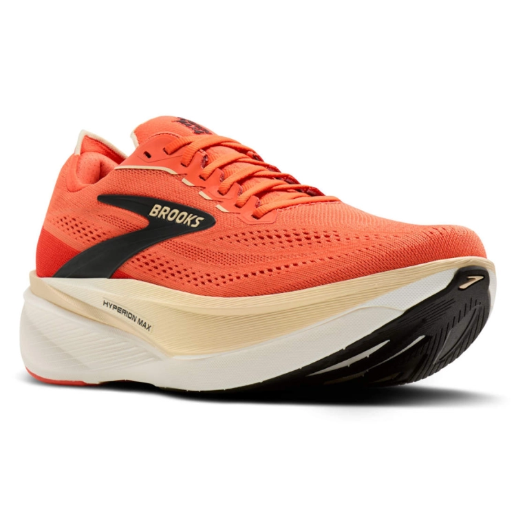 Męskie buty do biegania Brooks Hyperion Max 4 – Tigerlily/Wood Ash/Black