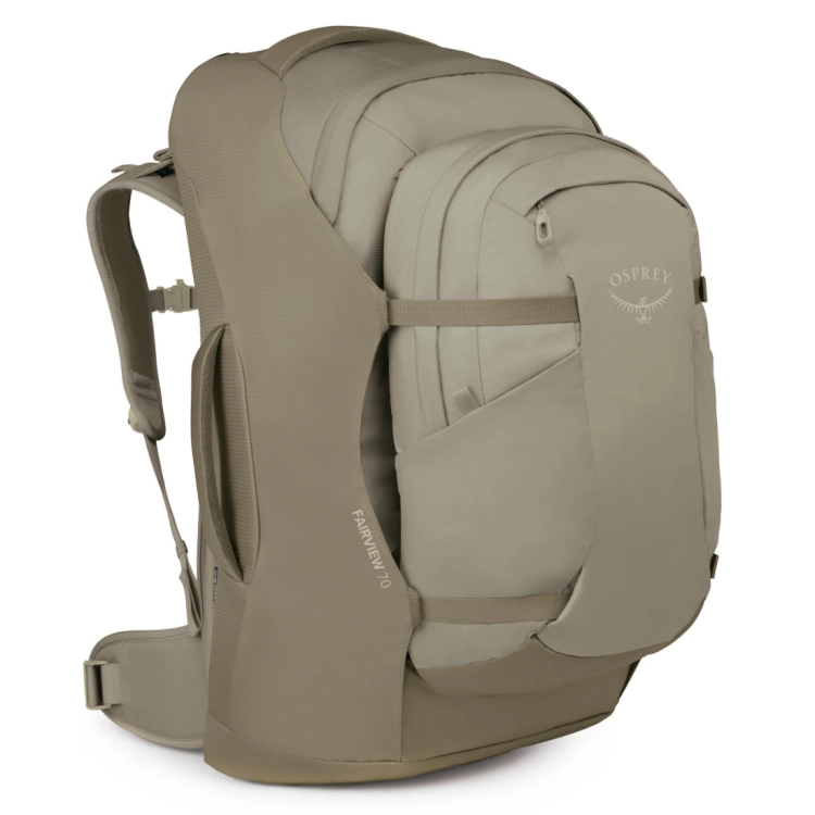 Damski plecak podróżny Osprey Fairview 70 - Sawdust-Olive Tan