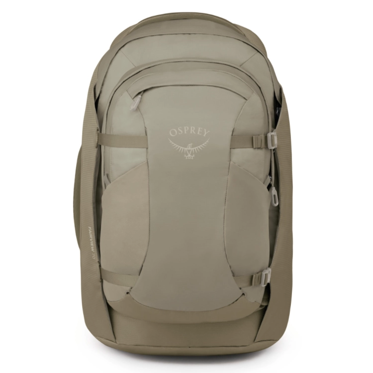 Damski plecak podróżny Osprey Fairview 70 - Sawdust-Olive Tan