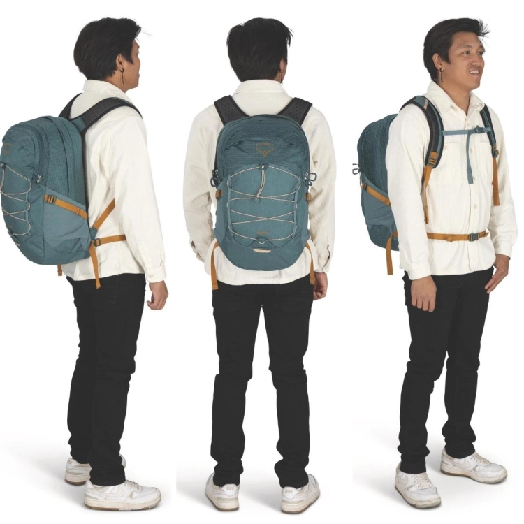 Pojemny plecak na laptopa Osprey Quasar – Torrent Blue Heather