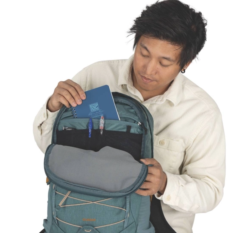 Pojemny plecak na laptopa Osprey Quasar – Torrent Blue Heather