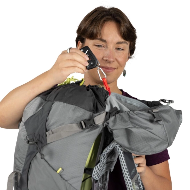 Dwukomorowy plecak damski Osprey Sirrus 36 – Medium Grey
