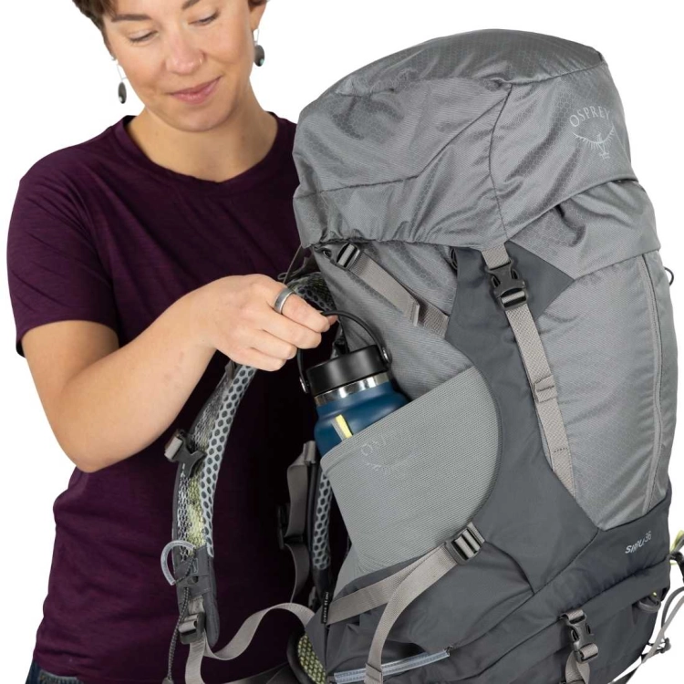 Dwukomorowy plecak damski Osprey Sirrus 36 – Medium Grey