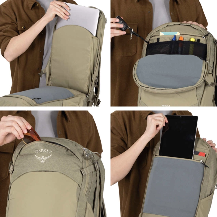 Miejski plecak na laptopa Osprey Nebula Driftshade – Timber Beige