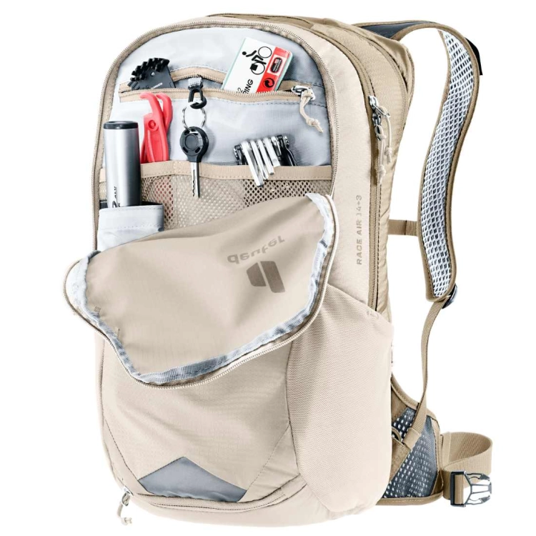 Lekki plecak rowerowy Deuter Race Air 14+3 - Alu-Greystone
