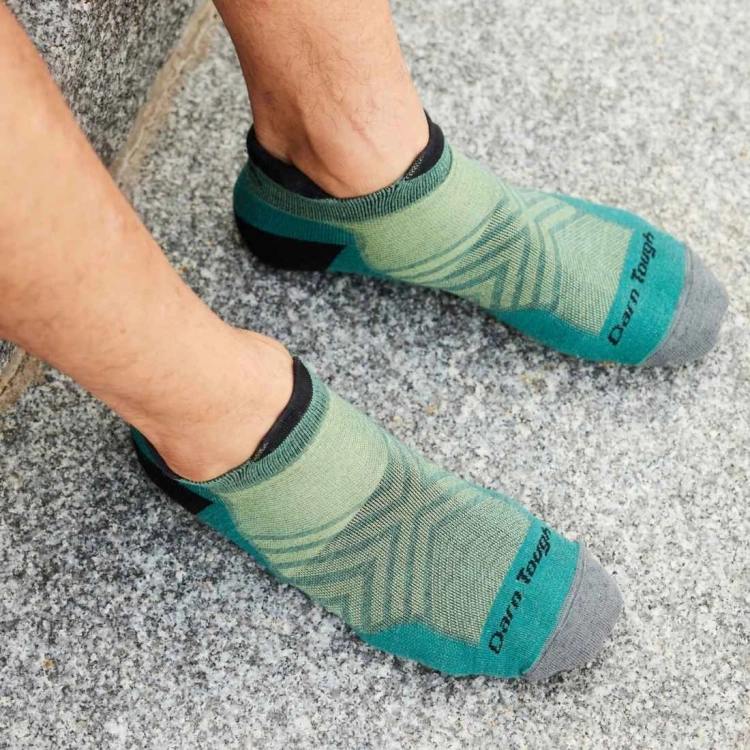 Skarpety Darn Tough Men's Run No Show Tab Cushioned Ultra-Lightweight Running Sock – Teal