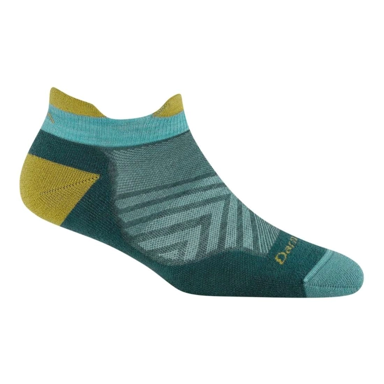 Skarpety Darn Tough Women's Run No Show Tab Cushioned Ultra-Lightweight Running Sock – Teal
