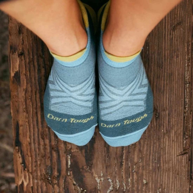 Skarpety Darn Tough Women's Run No Show Tab Cushioned Ultra-Lightweight Running Sock – Teal