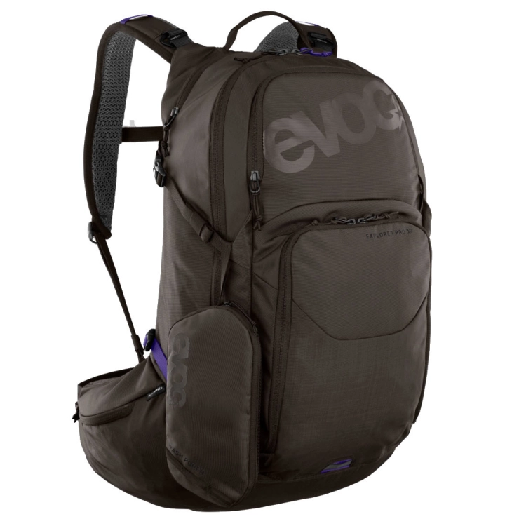 Duży plecak rowerowy Evoc Explorer PRO 30 - Coffee