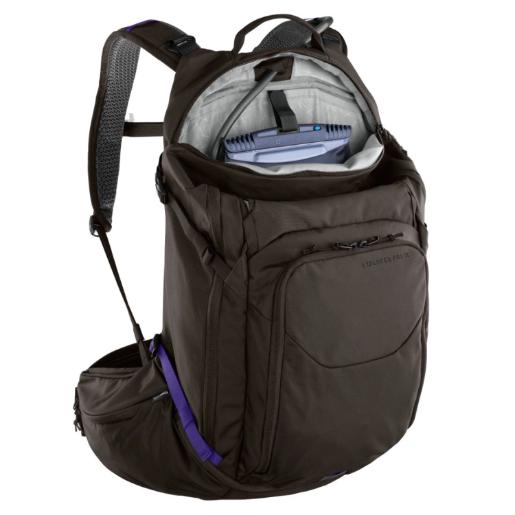 Duży plecak rowerowy Evoc Explorer PRO 30 - Coffee
