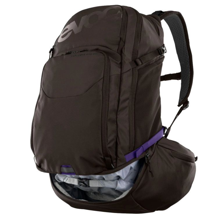 Duży plecak rowerowy Evoc Explorer PRO 30 - Coffee
