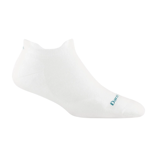 Skarpety Darn Tough Women's Coolmax Run No Show Tab Ultra-Lightweight Running Sock – White